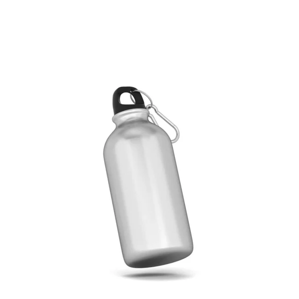 短运动瓶子 3D在白色背景上孤立的图解 — 图库照片