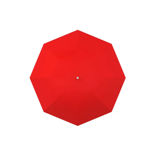 Prázdný Deštník Ilustrace Izolované Bílém Pozadí — Stock fotografie