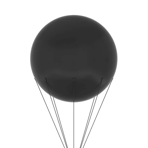Φουσκωτό Αερόστατο Διαφήμισης Ουρανού Εικόνα Απομονώνονται Λευκό Φόντο — Φωτογραφία Αρχείου