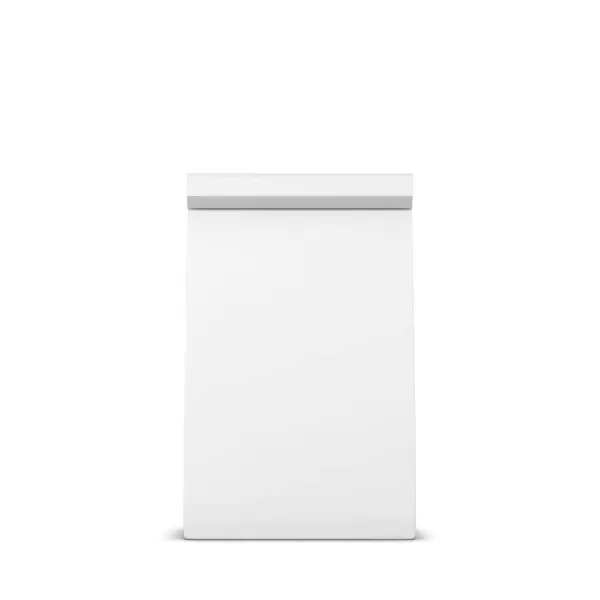 Mockup Imballaggio Sacchetto Carta Illustrazione Isolata Sfondo Bianco — Foto Stock