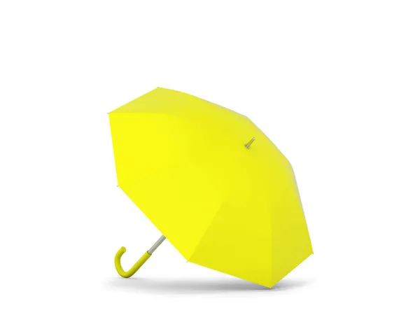 Parapluie Ouvert Blanc Illustration Isolée Sur Fond Blanc — Photo