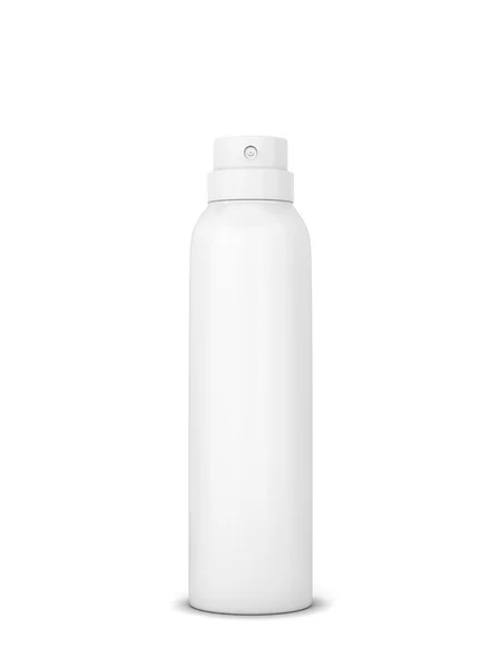 Spray Deodorante Vuoto Mockup Igienico Illustrazione Isolata Sfondo Bianco — Foto Stock