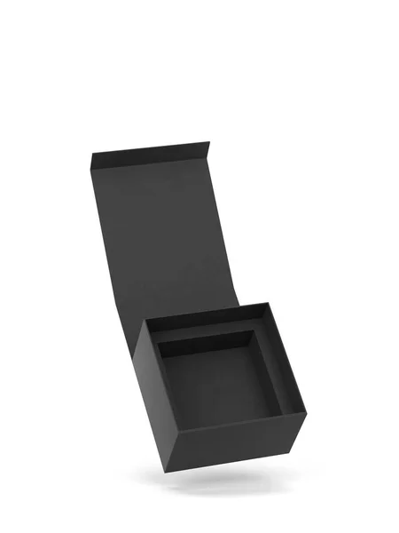 磁気ボックス 白を基調とした立体イラスト ブランクパッケージ Mokup — ストック写真