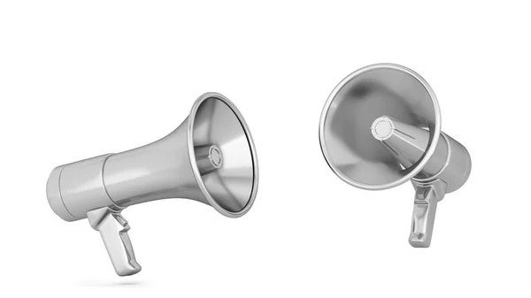 Megaphone Loudspeaker Public Anouncement Illustration Isolated White Background — Stock Photo, Image