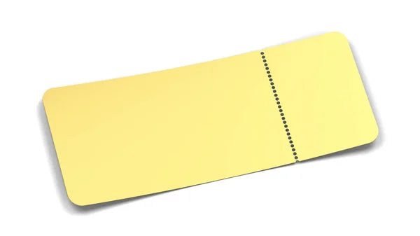 Blank Airplane Event Ticket Mockup Illustration Isolated White Background — Stock Photo, Image