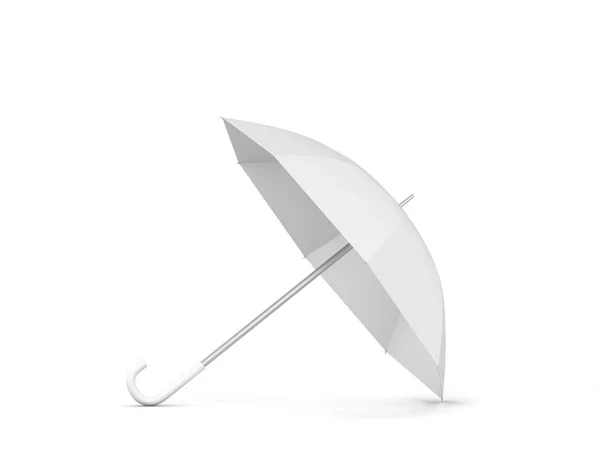 Blank Otworzył Parasol Ilustracja Izolowana Białym Tle — Zdjęcie stockowe