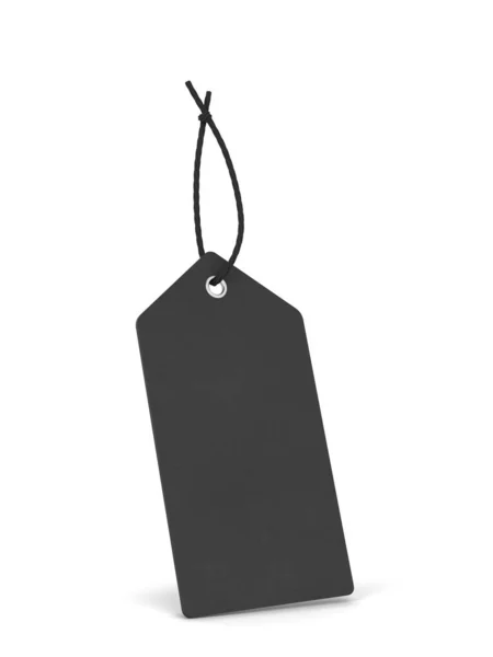 Чистый Ценник Бумаги Этикетка Одежды Трехмерная Иллюстрация Белом Фоне Стоковое Фото