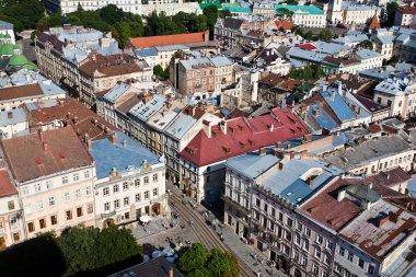 Lviv, ukarine görünümü.