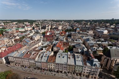 Lviv, ukarine görünümü.