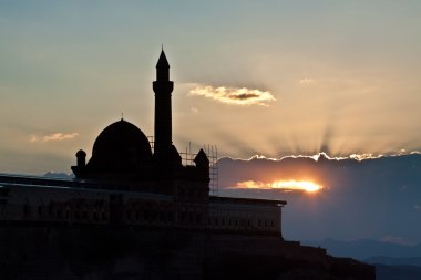 günbatımı üzerinde Sarayı.
