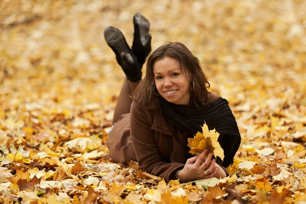 Höstflicka. — Stockfoto