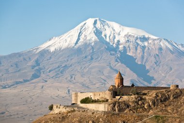 Ancient Armenian church Khor Virap clipart