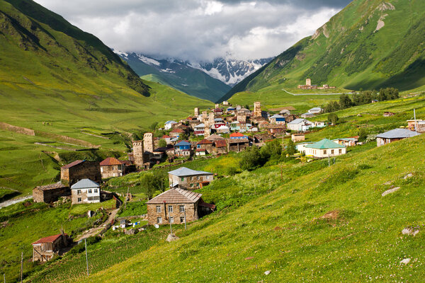 High mountain village.