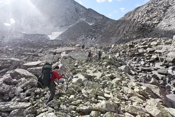 Group of hikers. — Stock Photo, Image