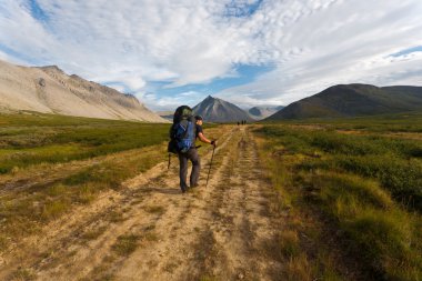 Grup yürüyüşçü.