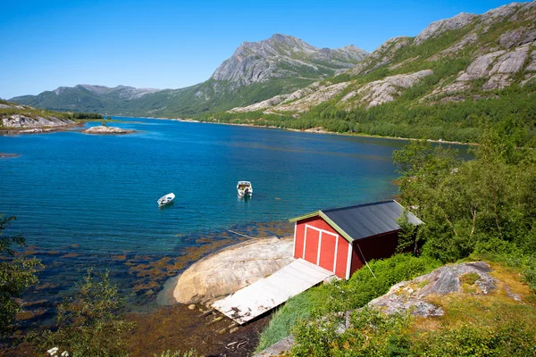 Fjord landskap. — Stockfoto