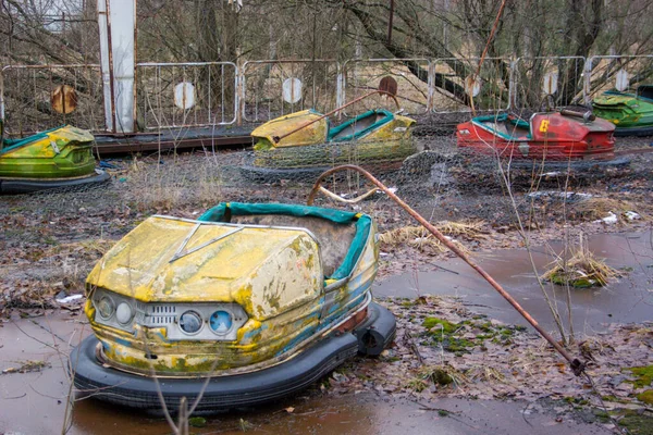 Övergiven Nöjespark Centrum Staden Pripyat Tjernobyl Exclusion Zone Ukrain — Stockfoto