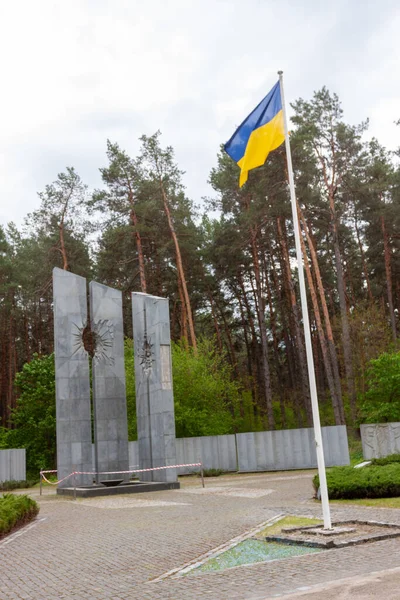 Bykivnia Oekraïne Mei 2022 Ceremonie Van Oekraïense Poolse Delegaties Ter Stockfoto