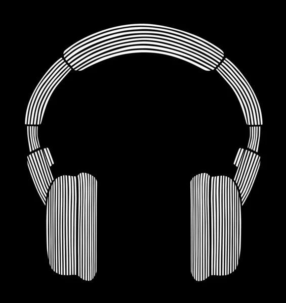 Styled headphones — Stock Vector