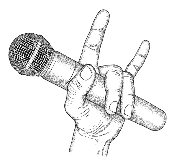 Ручний мікрофон — стоковий вектор
