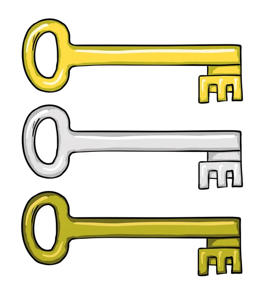 Alte Schlüssel — Stockvektor