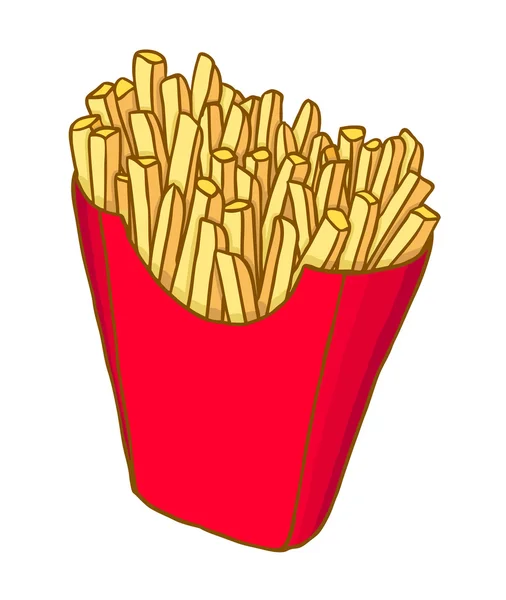 Patatas fritas — Vector de stock