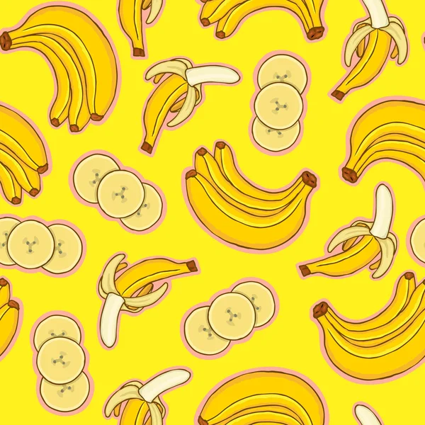 Візерунок банани — стоковий вектор