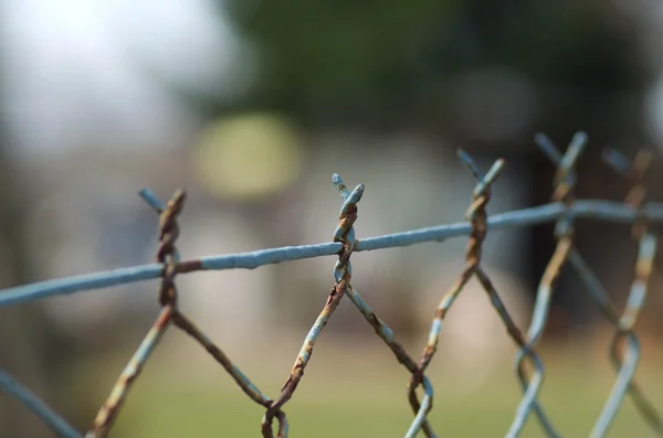 Old fence rusty — Stock Photo, Image