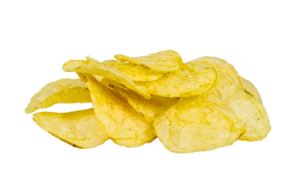 감자 칩, 흰색 절연 — 스톡 사진