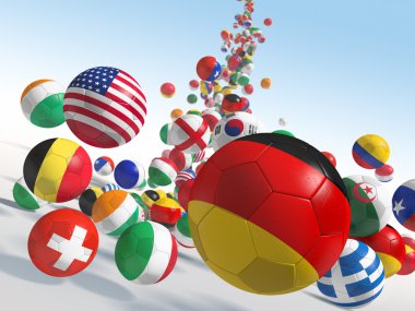 düşen futbol topları