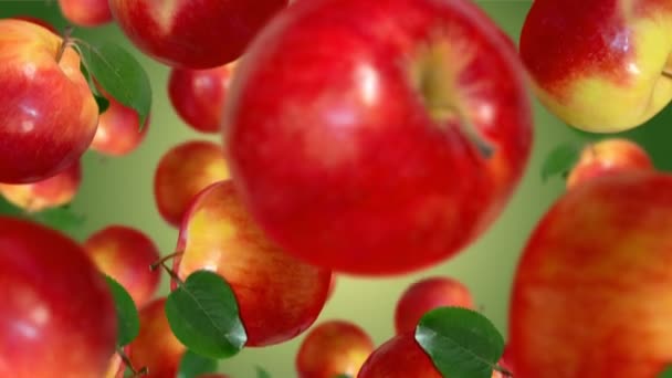 Fruits falling down. Slow motion — Stock Video