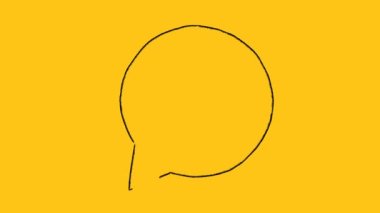 Birinci mektup. Bilgi işareti. Sarı arkaplanda bilgi simgesi çizildi.