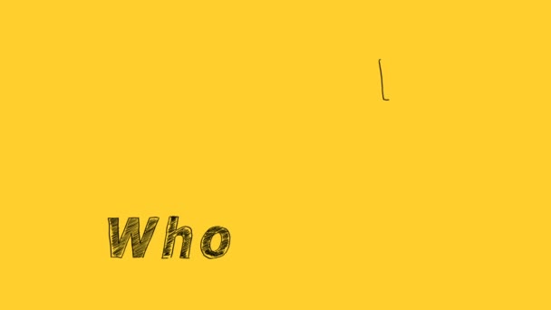 Six Most Common Questions Who What Why How Question Marks — Vídeos de Stock