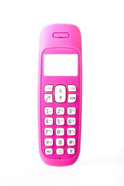 pembe kablosuz telefon