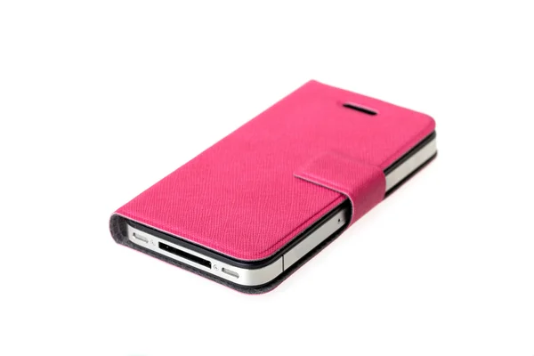 Smartphone With Pink Cover — Stock Photo, Image