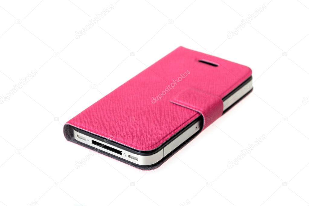 Smartphone With Pink Cover