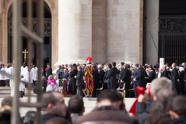 Inauguracja Franciszka papież masy — Zdjęcie stockowe