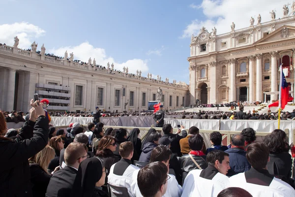 La Misa de Inauguración del Papa Francisco — Foto de Stock