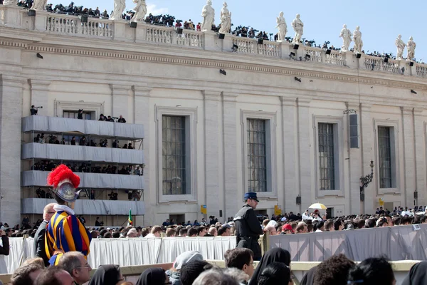 De paus francis inauguratie massa — Stockfoto