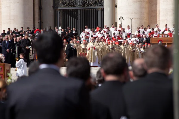 Francis inaugurace papeže masové — Stock fotografie
