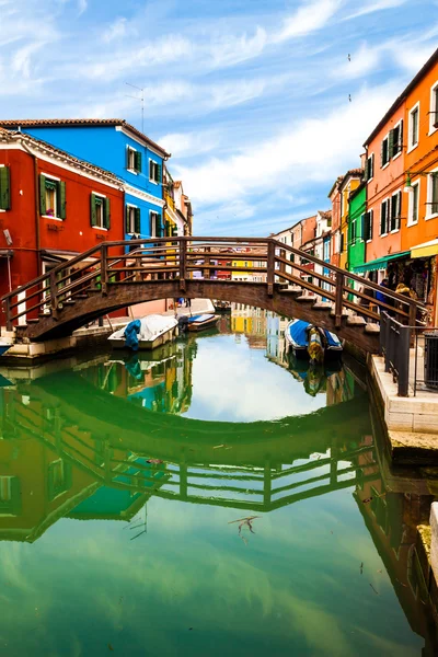 부라노, 이탈리아에서 다리 — 스톡 사진