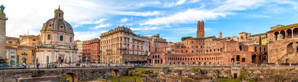 Panoramic View Of Imperial Forums