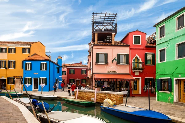 Барвисті Burano — стокове фото