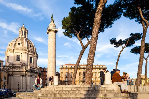 Odpočívá v piazza venezia — Stock fotografie