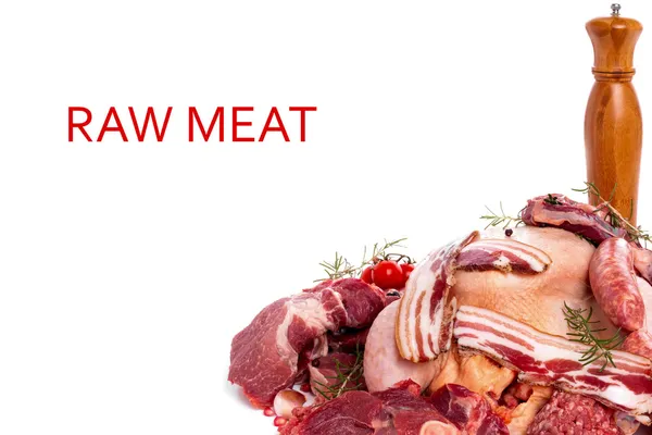 Rått kött blandat — Stockfoto