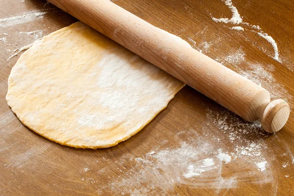 Roll The Egg Pasta Dough — Stock Photo, Image