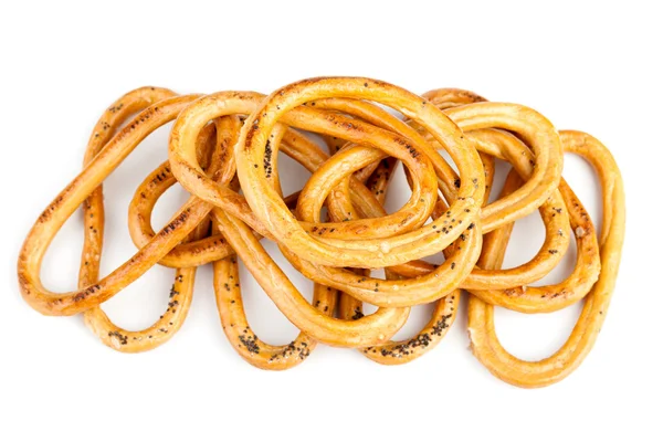 Variety Of Salty Bagels — Stock Photo, Image