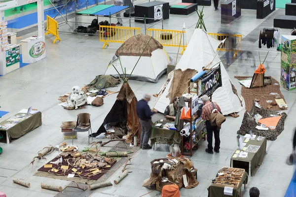 Experimentele Archeologie stand — Stockfoto