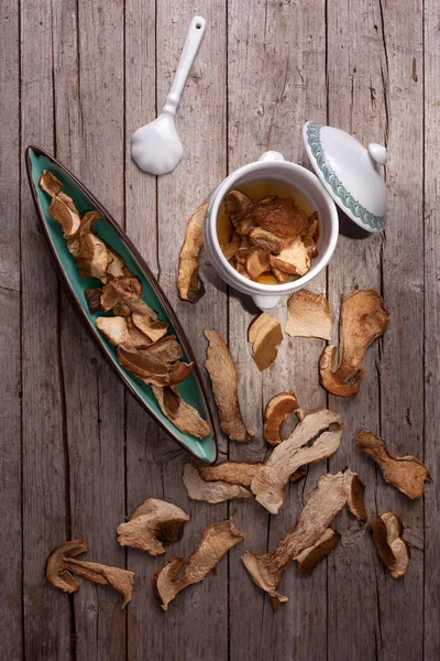 Dried Porcini Mushrooms — Stock Photo, Image