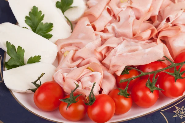 Mortadella a mozzarellou — Stock fotografie